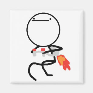 Nothing To Do Here Rage Face Meme Magnet