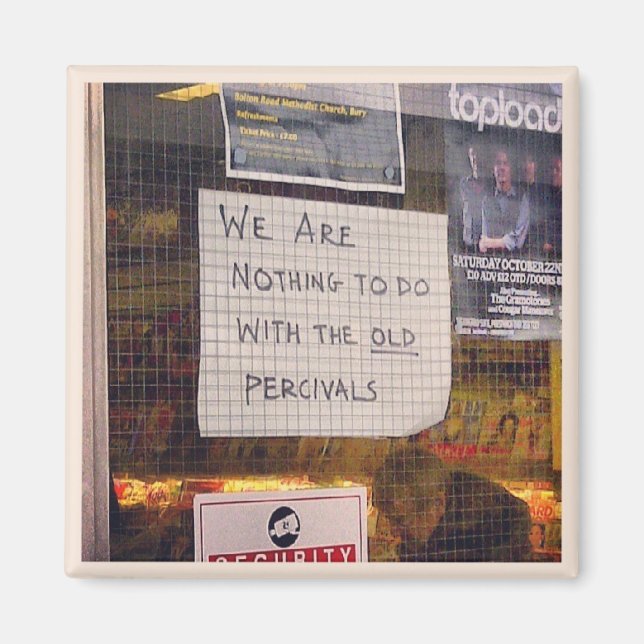 Nothing to do with the old Percivals Magnet (Front)