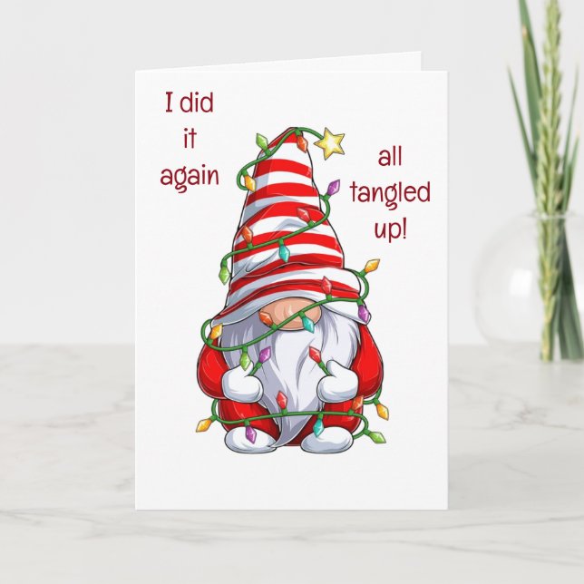 NOTHING WOULD STOP ME FROM SAYING MERRY CHRISTMAS  HOLIDAY CARD (Front)