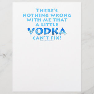 NOTHING WRONG WITH ME VODKA CAN'T FIX PROMOTIONAL FLYER