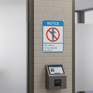 Notice All Visitors Poster