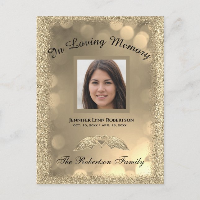 Notice of Death Postcard (Front)