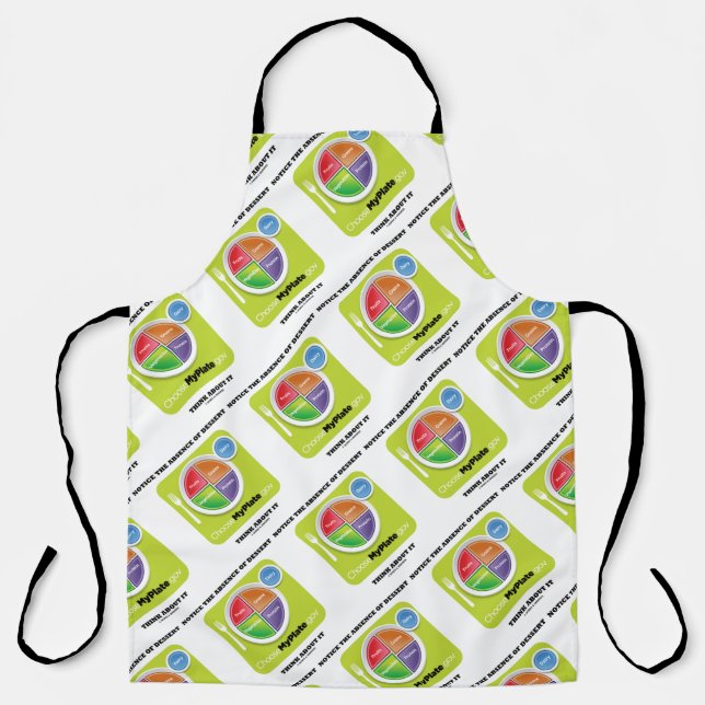 Notice The Absence Of Dessert Think About It Diet Apron (Front)