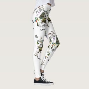 Notions (with script) leggings
