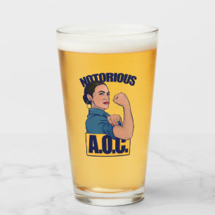Notorious AOC alexandria ocasio cortez retro rosie Glass
