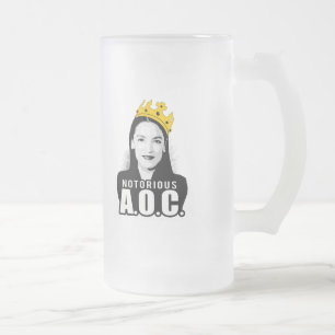 Notorious AOC Frosted Glass Beer Mug
