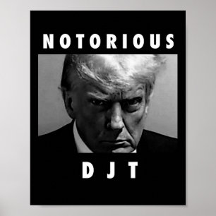 Notorious Djt Donald Trump Mug Shot Republican 202 Poster