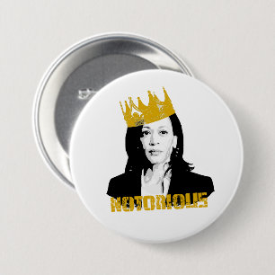 Notorious Kamala Harris 7.5 Cm Round Badge
