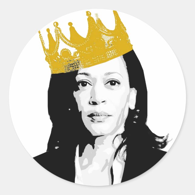 Notorious Kamala Harris Classic Round Sticker (Front)
