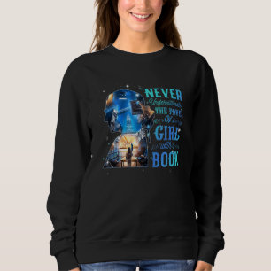 Notorious Never Underestimate A Girl With Book Rut Sweatshirt