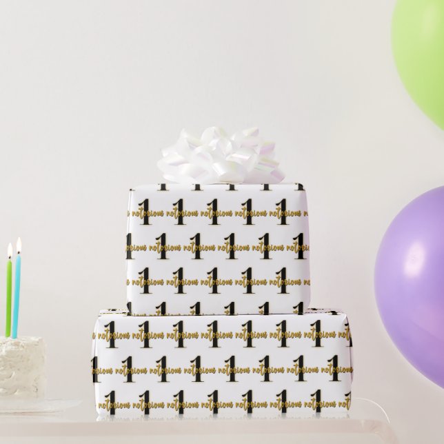  Notorious One | Retro Hip Hop 1st Birthday  Wrapping Paper (Party Gifts)
