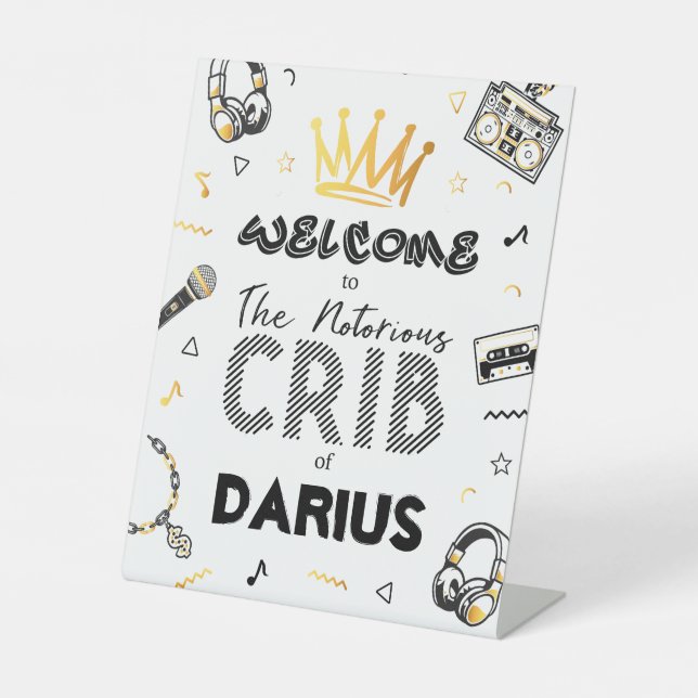 Notorious One Welcome Sign, The Big ONE Pedestal Sign (Front)