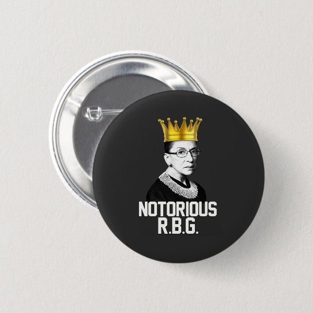 NOTORIOUS R.B.G. 6 CM ROUND BADGE (Front & Back)
