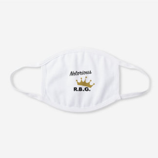 NOTORIOUS R.B.G. - RUTH BADER GINSBURG FACE MASK