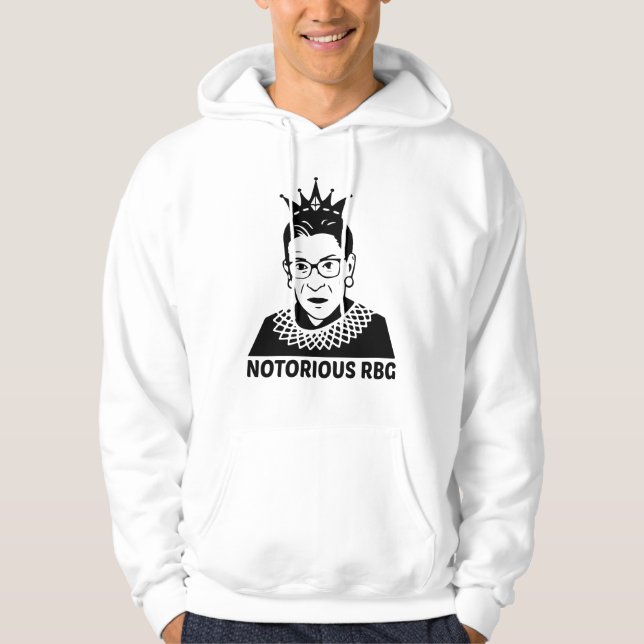 Notorious RBG BLACK - Ruth Bader Ginsburg Hoodie (Front)