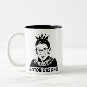 Notorious RBG BLACK - Ruth Bader Ginsburg Two-Tone Coffee Mug