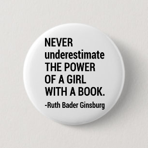Notorious RBG Gift, Ruth Bader Ginsburg Quote 6 Cm Round Badge
