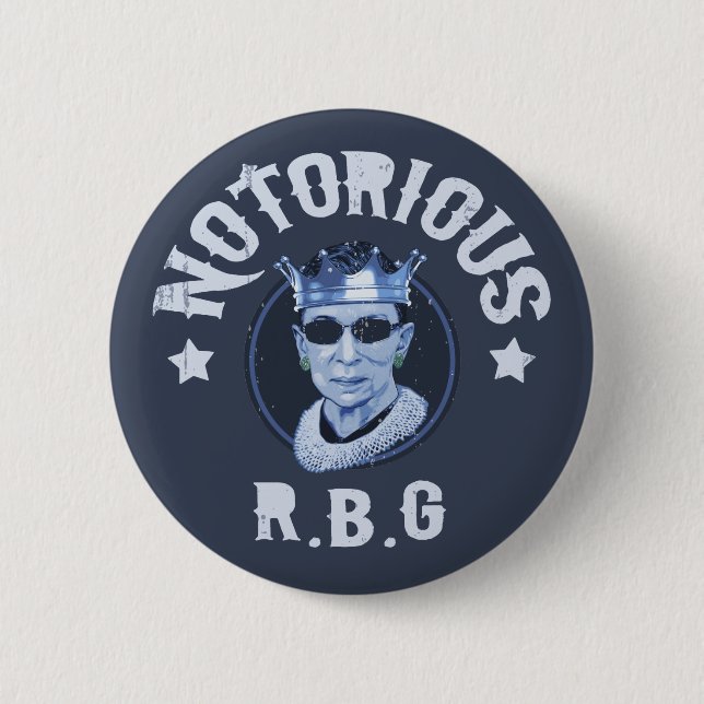 Notorious RBG III 6 Cm Round Badge (Front)