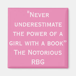 Notorious RBG Never Underestimate Magnet