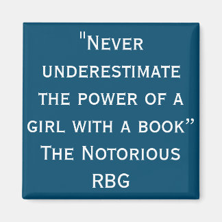Notorious RBG Never Underestimate Magnet