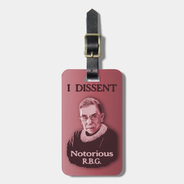 Notorious RBG -p Luggage Tag (Front Vertical)
