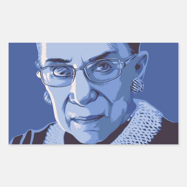 Notorious RBG Rectangular Sticker (Front)