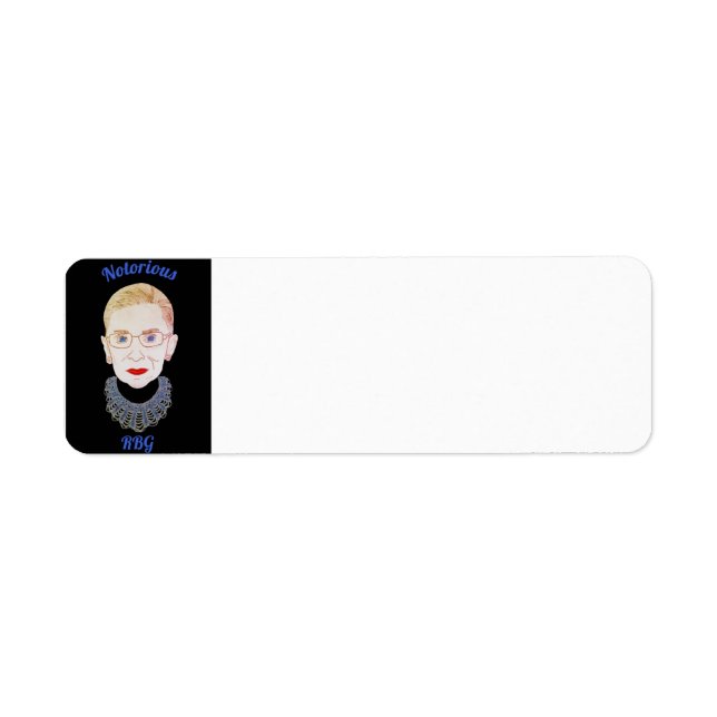Notorious RBG Return Address Label (Front)