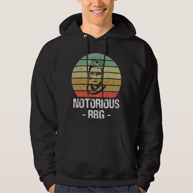 Notorious RBG - RGB Shirt, Ruth Bader Ginsburg Hoodie (Front)