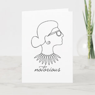 Notorious RBG Ruth Bader Ginsburg Card