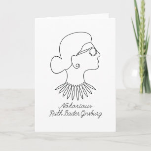 Notorious RBG Ruth Bader Ginsburg Card