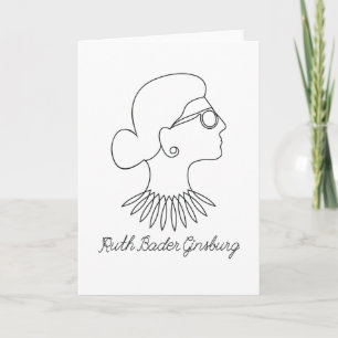 Notorious RBG Ruth Bader Ginsburg Drawing Card