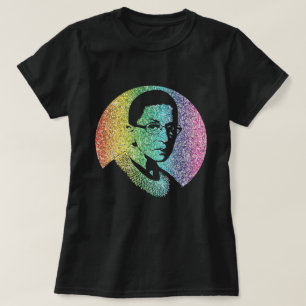 Notorious RBG: Ruth Bader Ginsburg Glitter Rainbow T-Shirt
