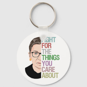 Notorious RBG Ruth Bader Ginsburg Key Ring