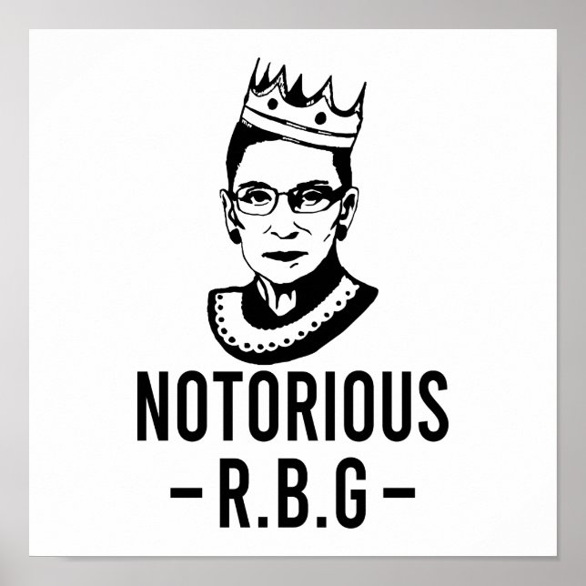 Notorious RBG, Ruth Bader Ginsburg Poster (Front)