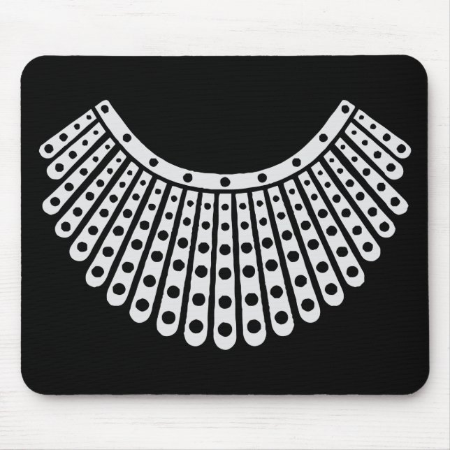 Notorious RBG, Ruth Bader Ginsburg, RBG collar Mouse Mat (Front)