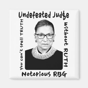Notorious RBG Undefeated Judge Magnet
