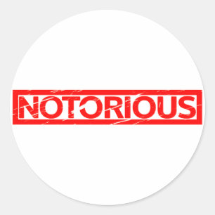 Notorious Stamp Classic Round Sticker