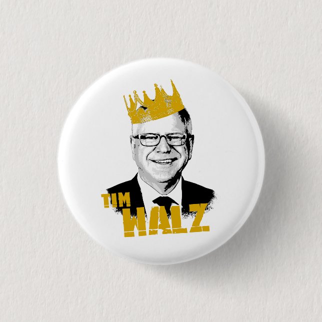 Notorious Tim Walz  3 Cm Round Badge (Front)