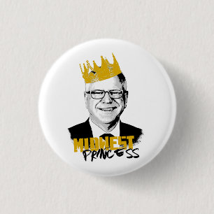 Notorious Tim Walz - Midwest Princess 3 Cm Round Badge