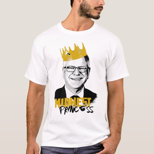 Notorious Tim Walz - Midwest Princess T-Shirt (Front)