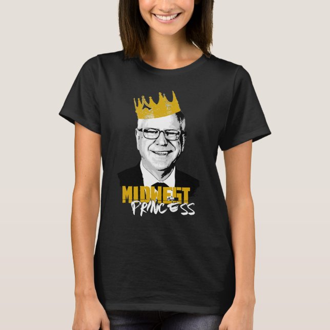 Notorious Tim Walz - Midwest Princess T-Shirt (Front)