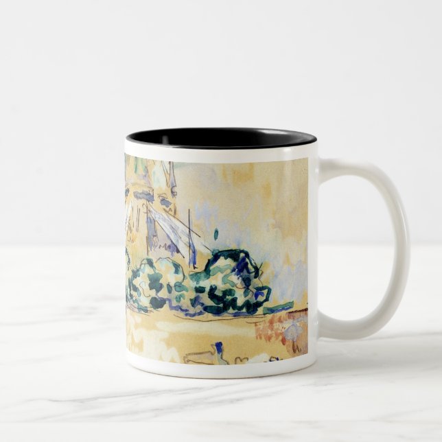 Notre Dame, 1885 Two-Tone Coffee Mug (Right)