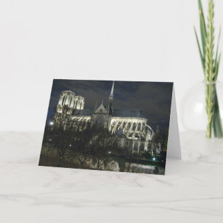 Notre Dame at Night Card