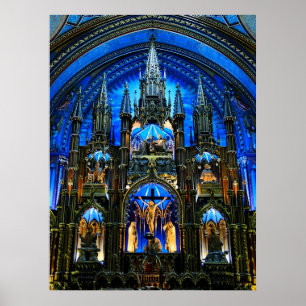 Notre Dame Basilica Altar Poster