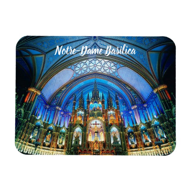 Notre-Dame Basilica Montreal Canada Magnet (Horizontal)
