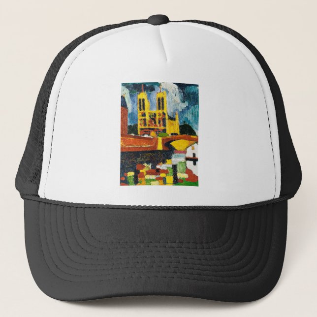 Notre Dame by Henry Lyman Sayen Trucker Hat (Front)