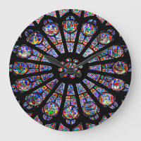 Notre-Dame Cathedral Colourful Stained Glass