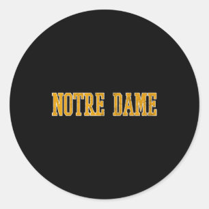Notre. Dame. Cathedral. Graphic  Classic Round Sticker