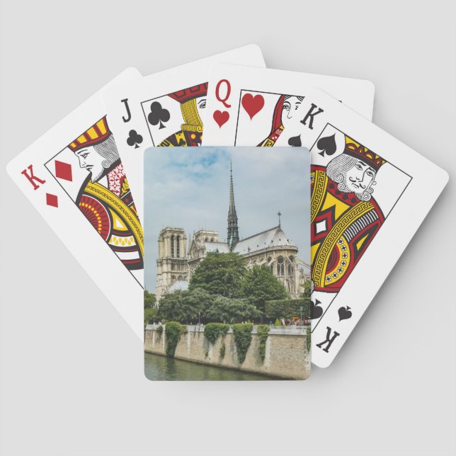 Notre Dame Cathedral in Paris Playing Cards (Back)