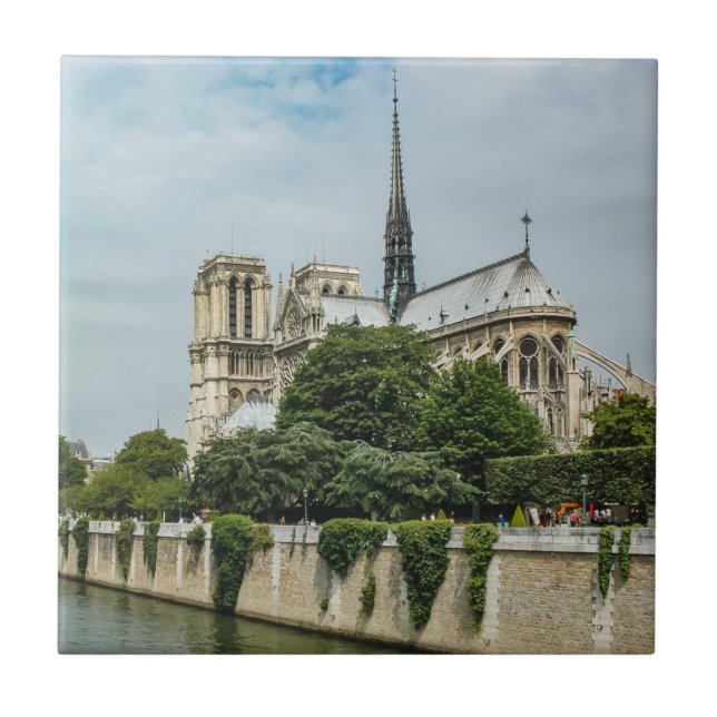 Notre Dame Cathedral in Paris Tile (Front)